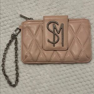 Steve Madden Quilted Wristlet Wallet - Blush Pink